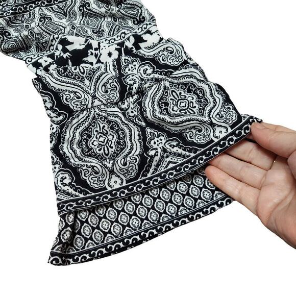 White House Black Market Multiprint Boho Style Drop Waist Dress - Picture 6 of 11